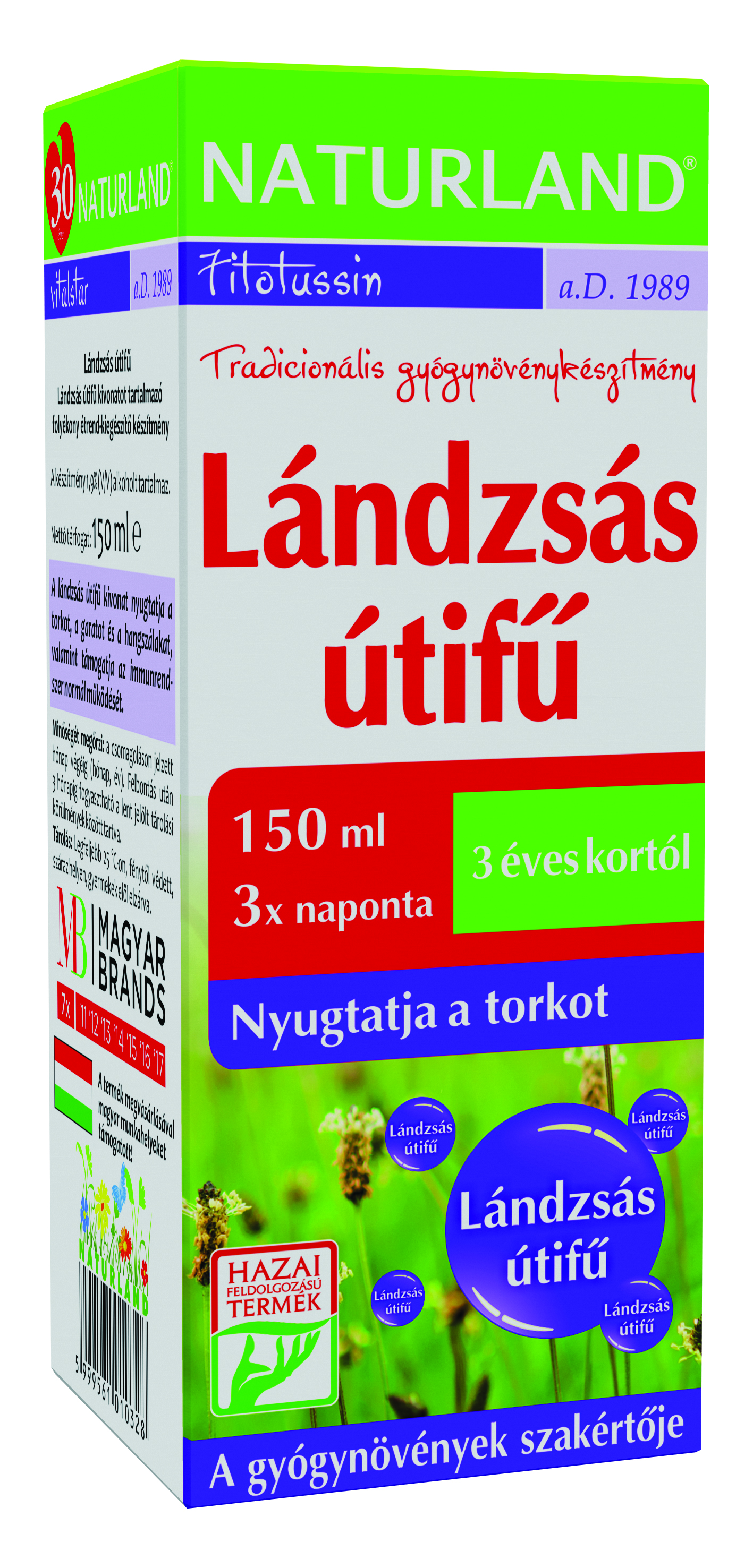 NL Lándzsás útifű 150 ml